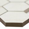 Msi Brighton Gold 12'' X 12'' Hexagon Polished Porcelain Mosaic Tile, 8PK ZOR-MD-0604